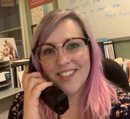 Receptionist on the phone